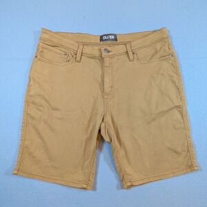 DUER Mens N2X Relaxed Fit Khaki Shorts Size 38 Stretch Workwear
